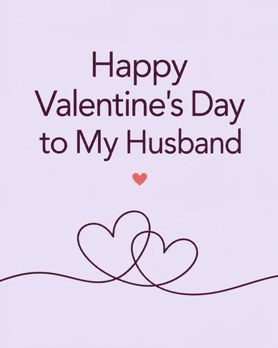 Valentines day ecard for husband