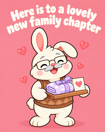 Here is to a lovely new family chapter