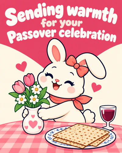 Sending warmth for your Passover celebration