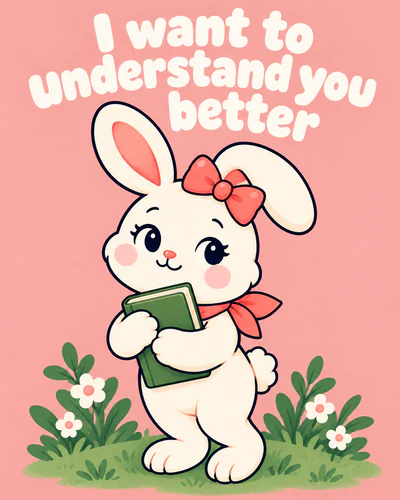 I want to understand you better