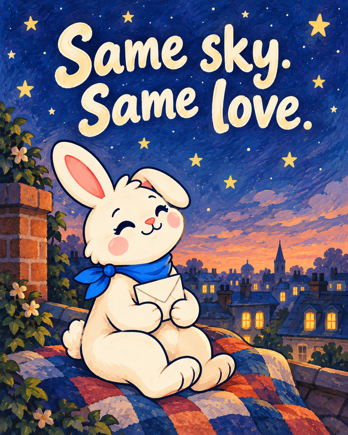 Same sky. Same love.