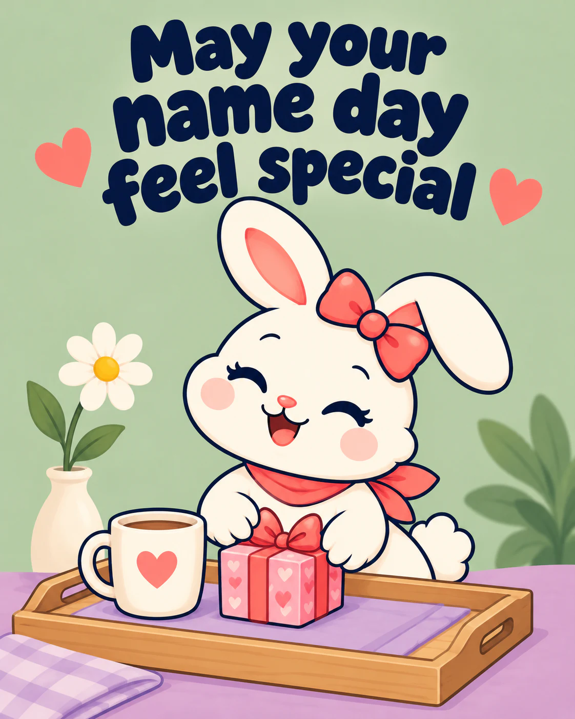May your name day feel special