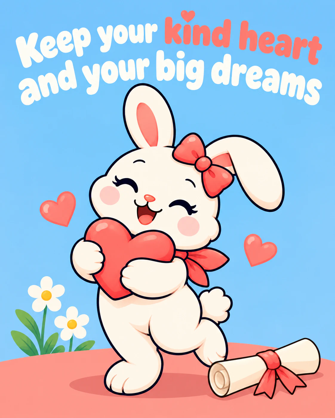 Keep your kind heart and your big dreams