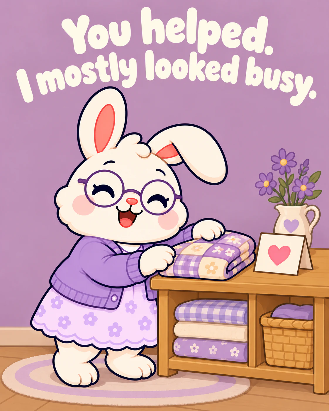 You helped. I mostly looked busy.