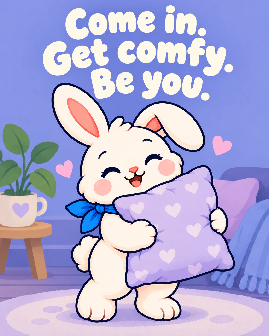 Come in. Get comfy. Be you.