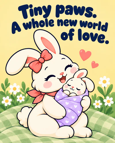Tiny paws. A whole new world of love.