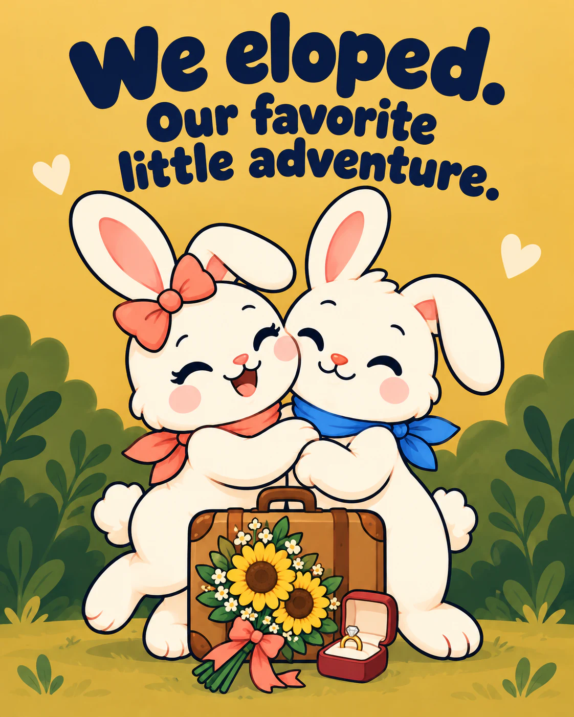 We eloped. Our favorite little adventure.