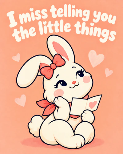 I miss telling you the little things