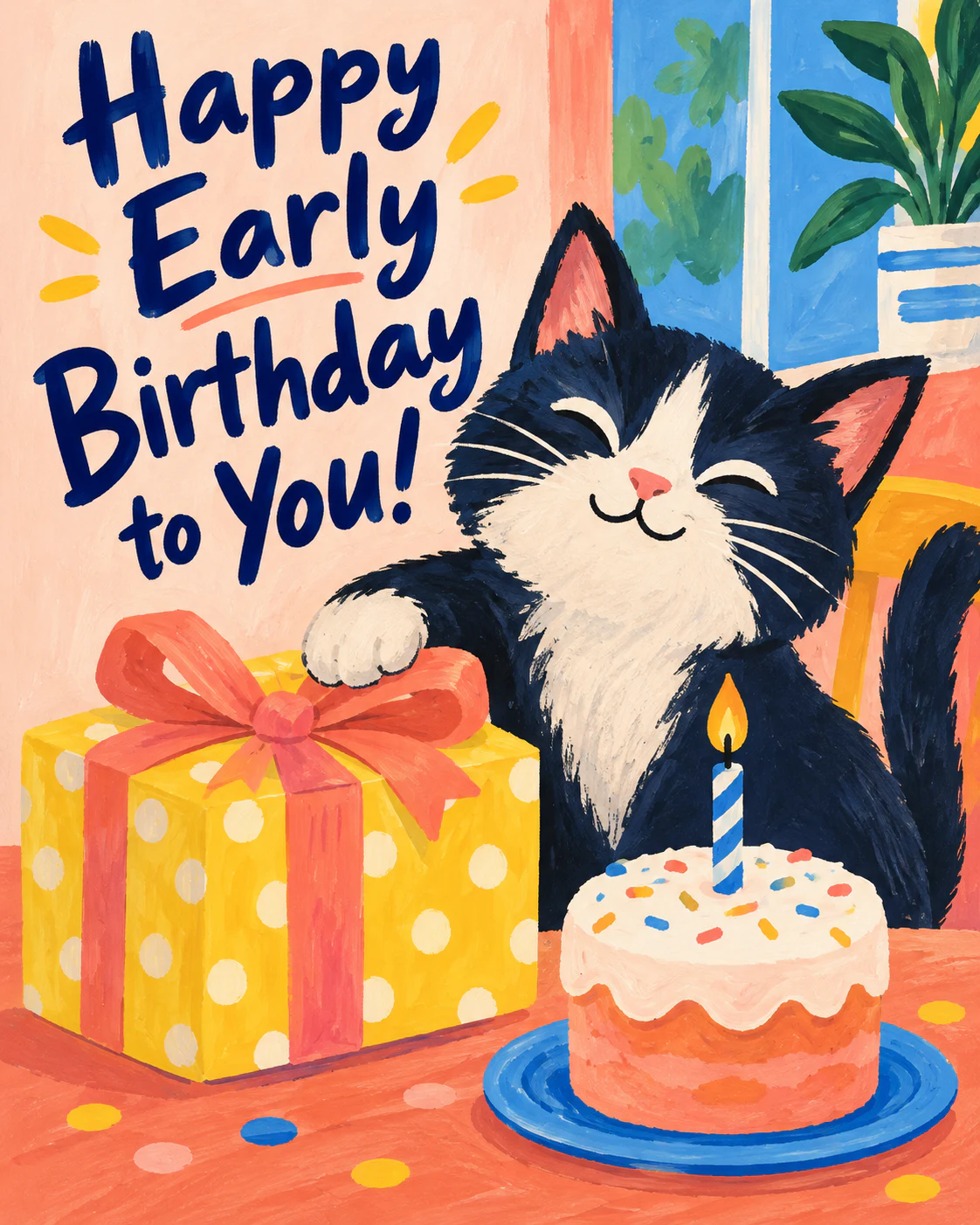 Early birthday ecard