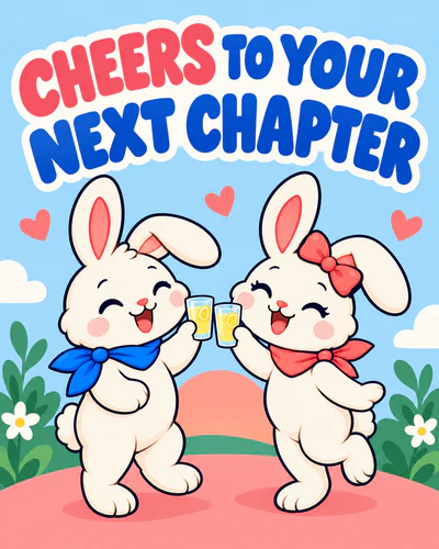 CHEERS TO YOUR NEXT CHAPTER