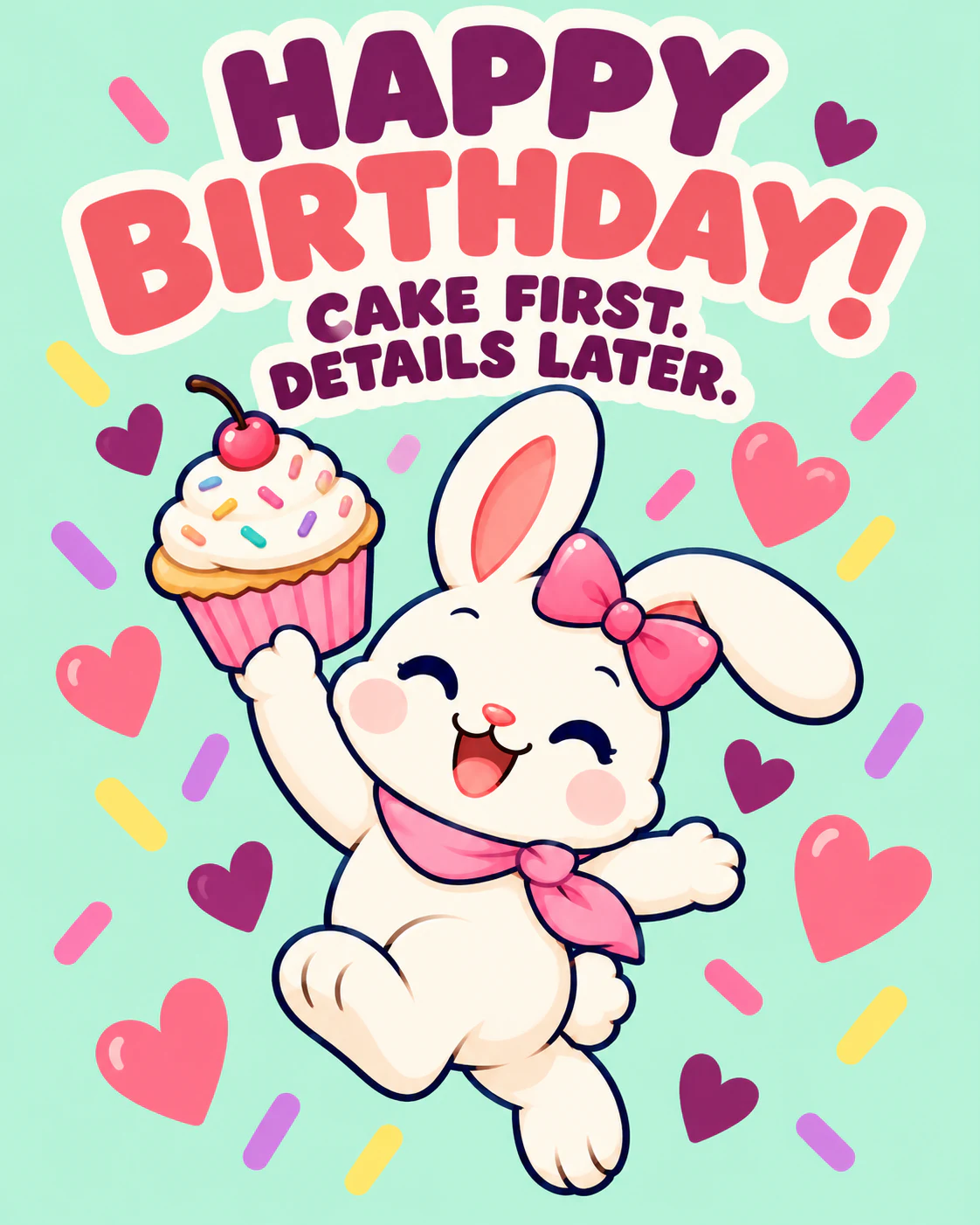 HAPPY BIRTHDAY! CAKE FIRST. DETAILS LATER.