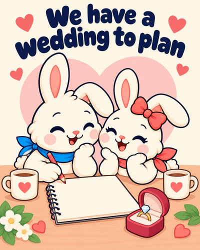 We have a wedding to plan
