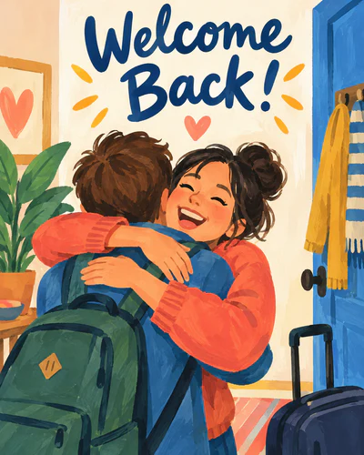 Welcome back ecard