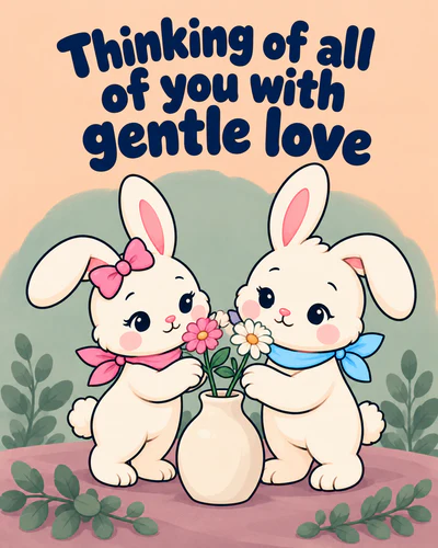 Thinking of all of you with gentle love