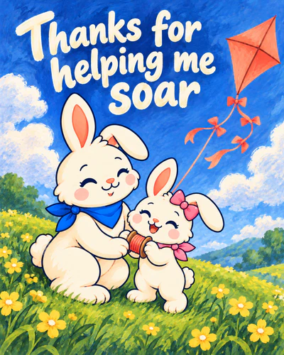 Thanks for helping me soar