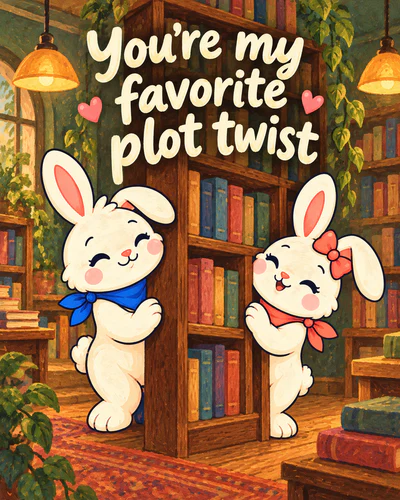You're my favorite plot twist