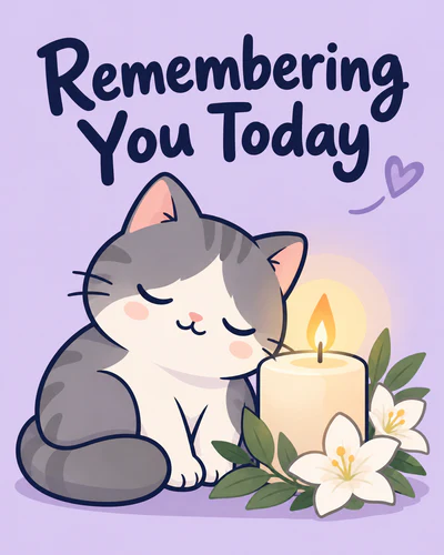 Death anniversary ecard