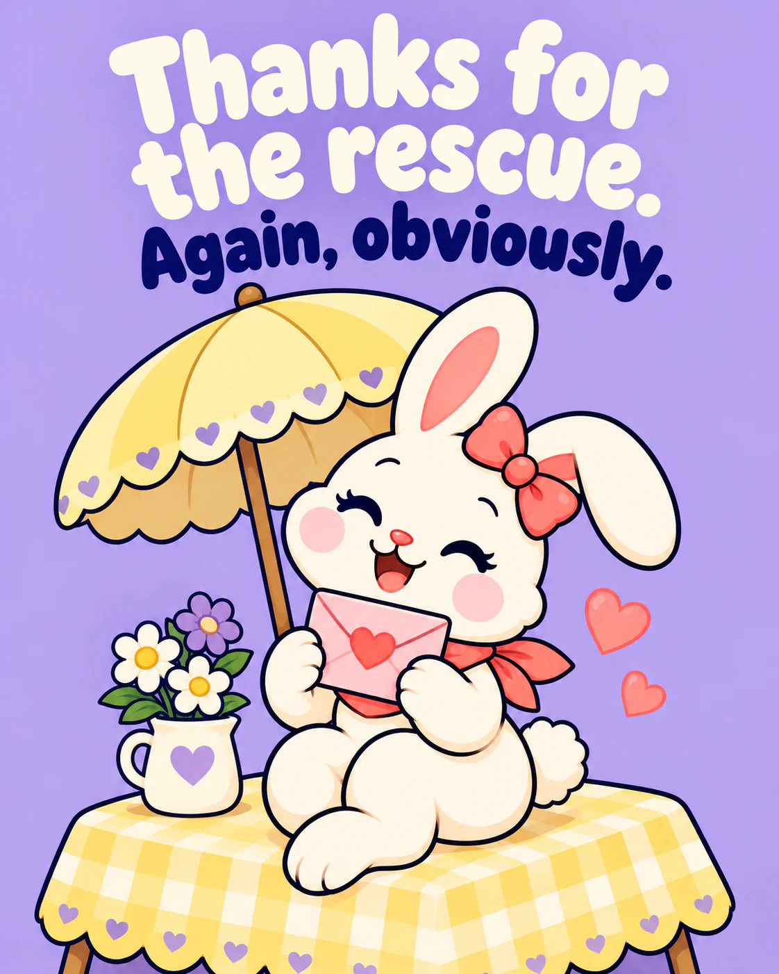 Thanks for the rescue. Again, obviously.