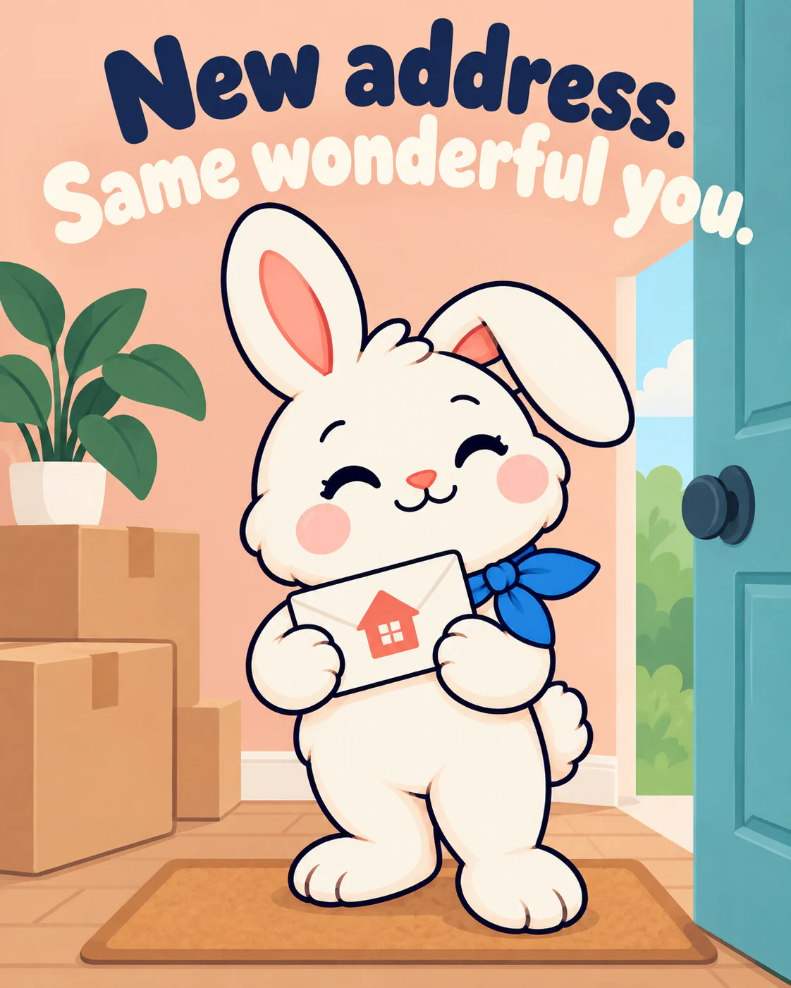 New address. Same wonderful you.