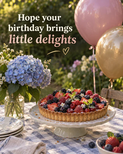 Hope your birthday brings little delights