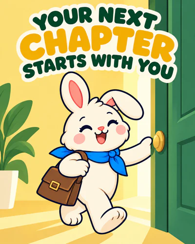 YOUR NEXT CHAPTER STARTS WITH YOU