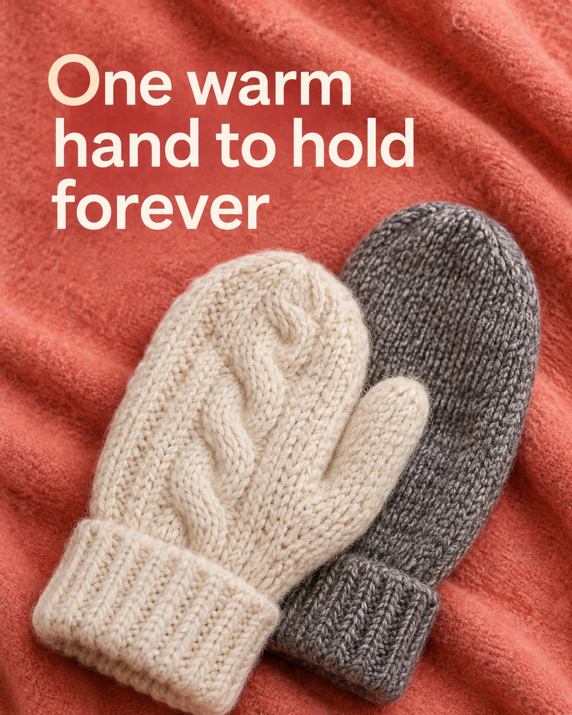 One warm hand to hold forever