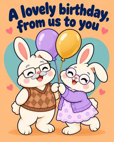 A lovely birthday, from us to you