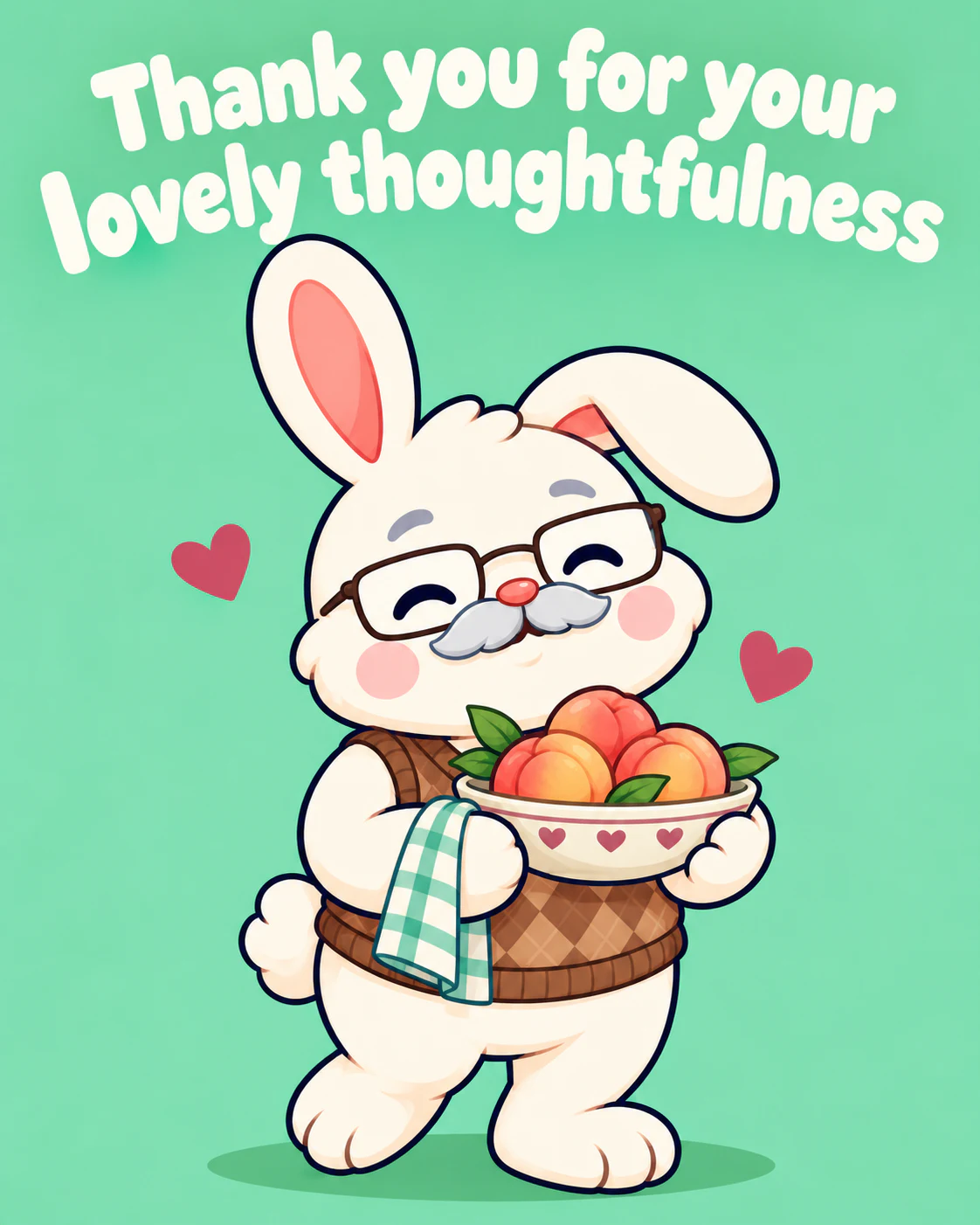 Thank you for your lovely thoughtfulness