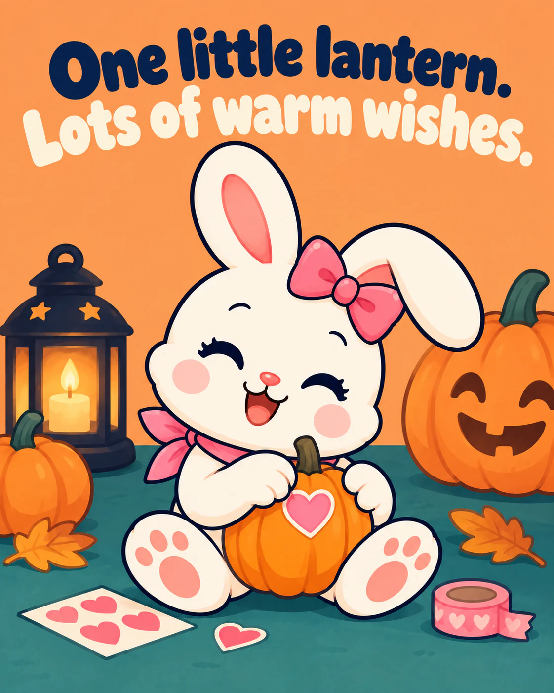 One little lantern. Lots of warm wishes.
