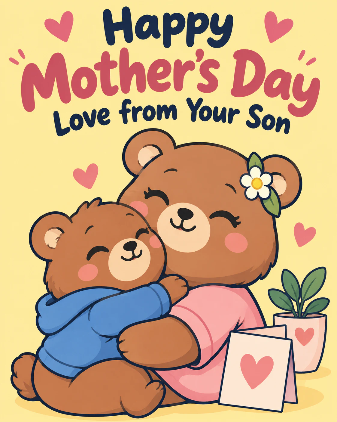 Mothers day ecard from son