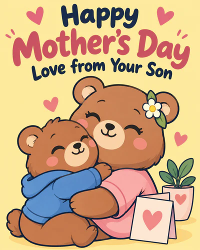 Mothers day ecard from son