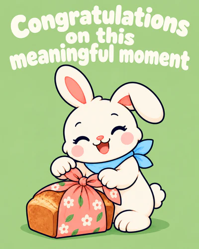Congratulations on this meaningful moment
