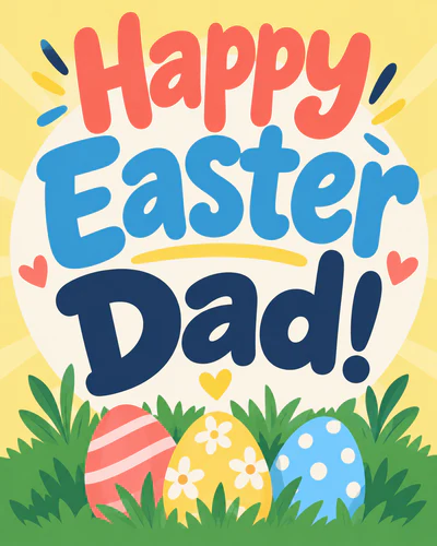 Easter ecard for dad
