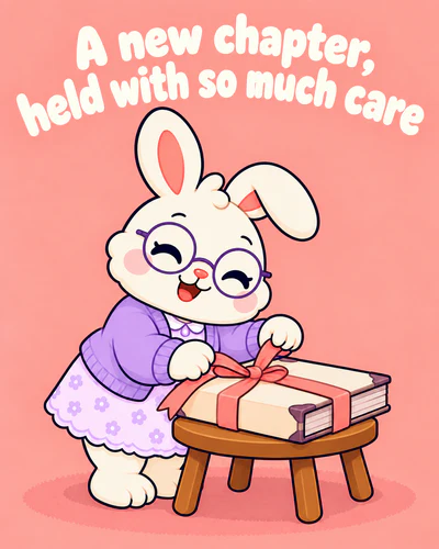 A new chapter, held with so much care