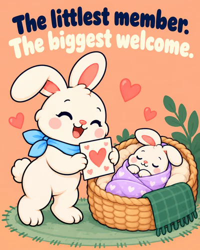 The littlest member. The biggest welcome.