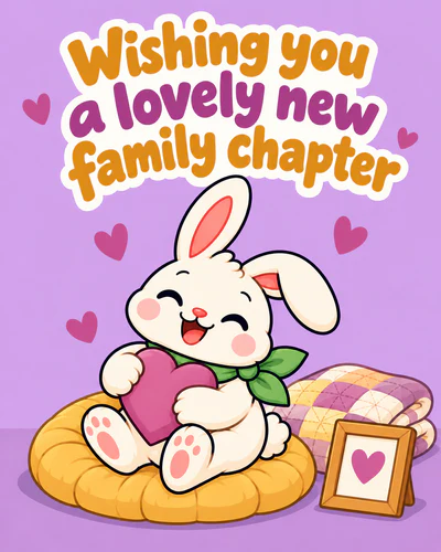 Wishing you a lovely new family chapter