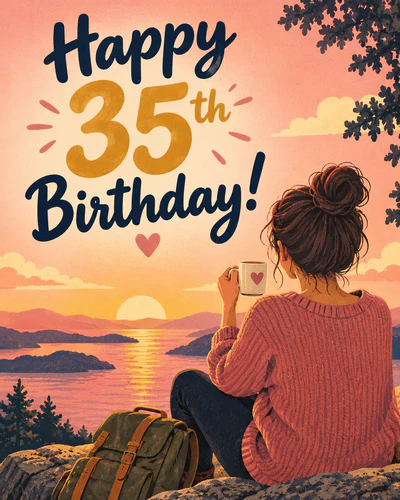 35th birthday ecard
