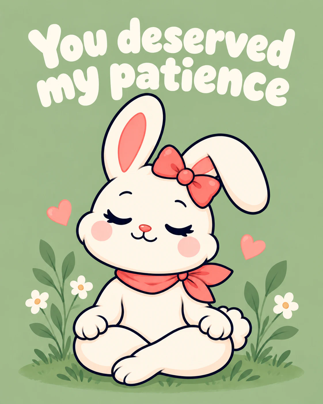 You deserved my patience