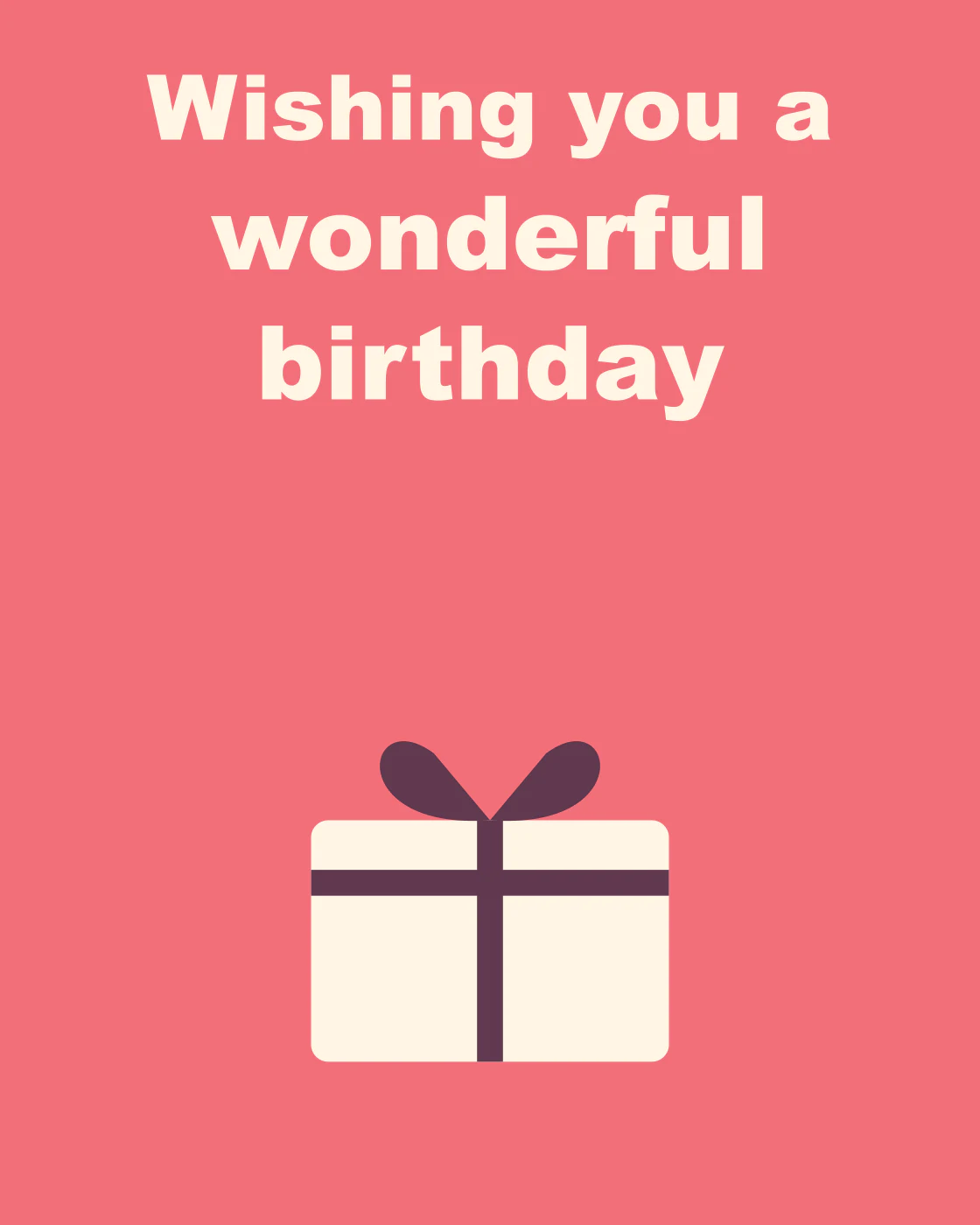Wishing you a wonderful birthday