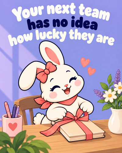 Your next team has no idea how lucky they are