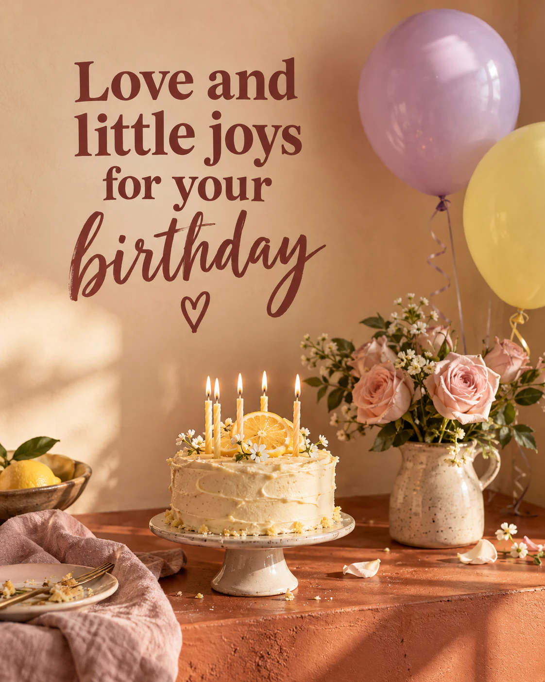 Love and little joys for your birthday