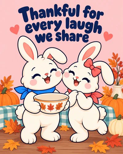 Thankful for every laugh we share