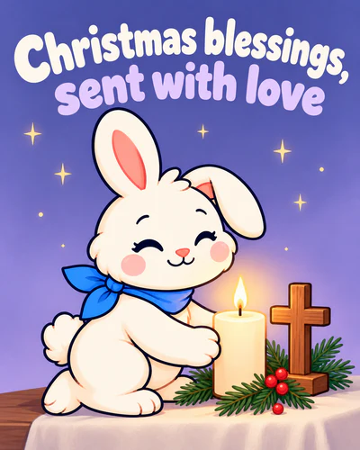 Christmas blessings, sent with love