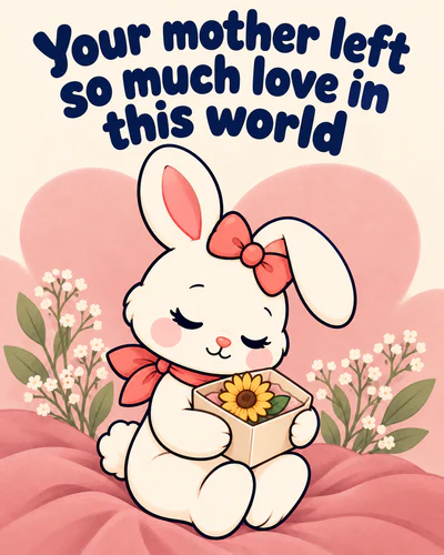 Your mother left so much love in this world
