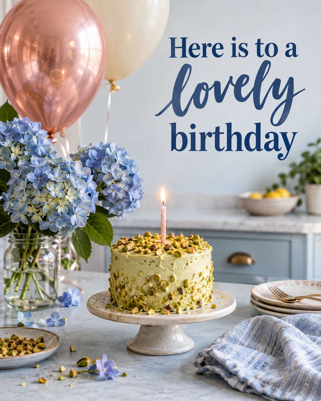 Here is to a lovely birthday