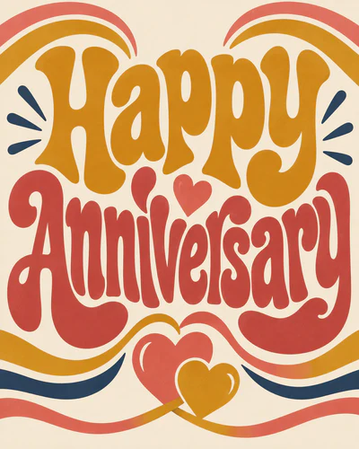 Personalized anniversary ecard