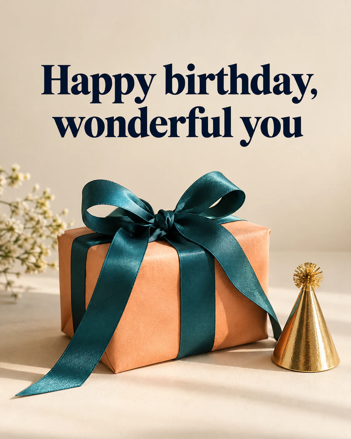 Happy birthday, wonderful you