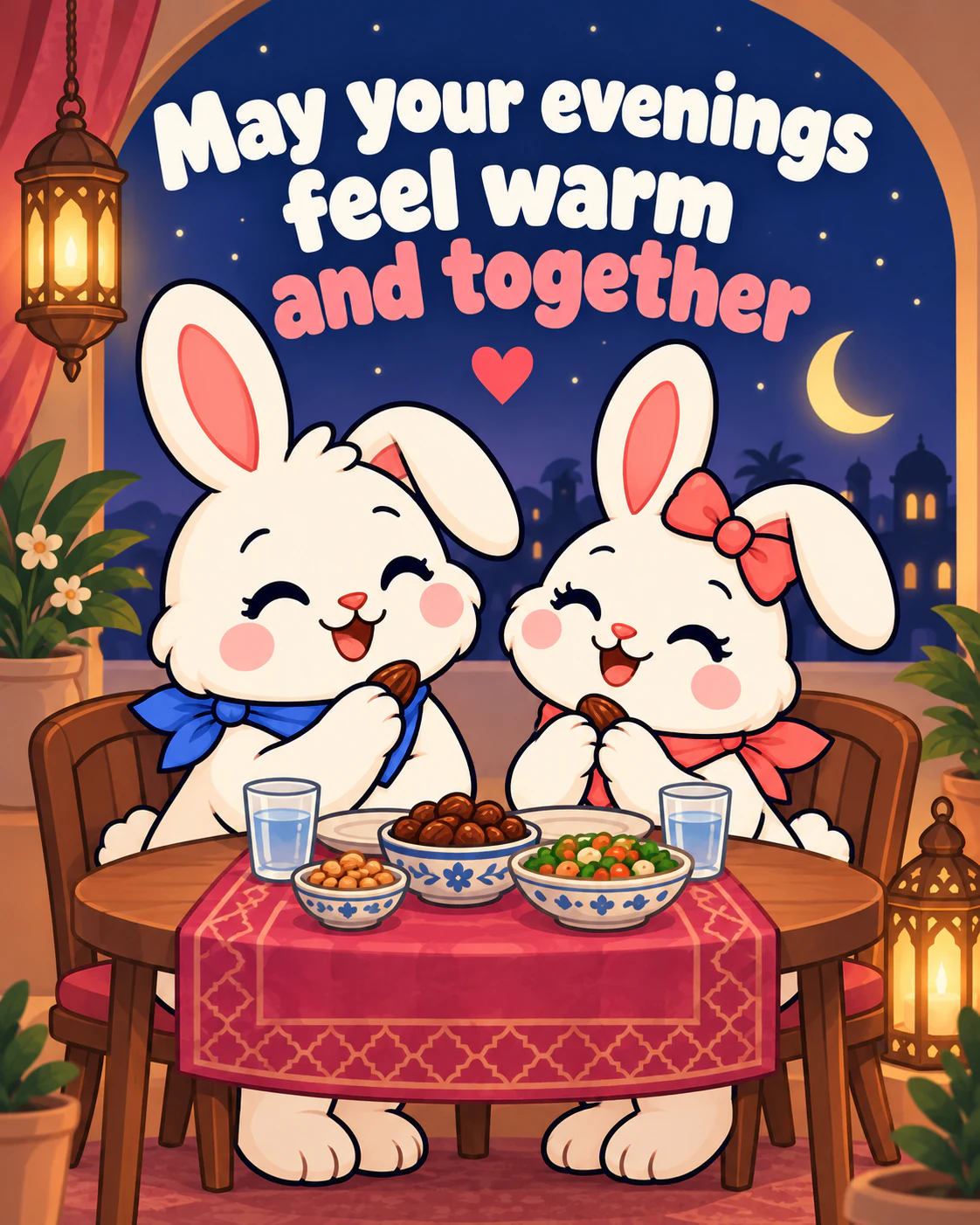 May your evenings feel warm and together