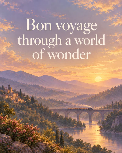 Bon voyage through a world of wonder
