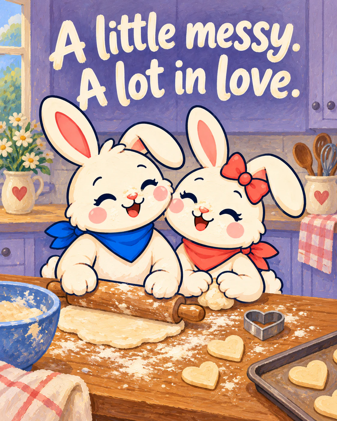 A little messy. A lot in love.